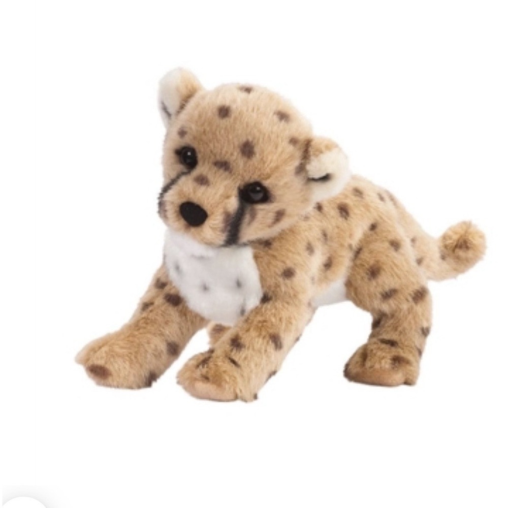 Douglas Cuddle Toys Chillin' The Cheetah Cub Stuffed Plush Animal #1827 Clean